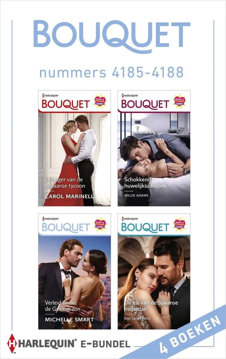 Bouquet e-bundel nummers 4185 - 4188 von Harlequin – Buchfoto