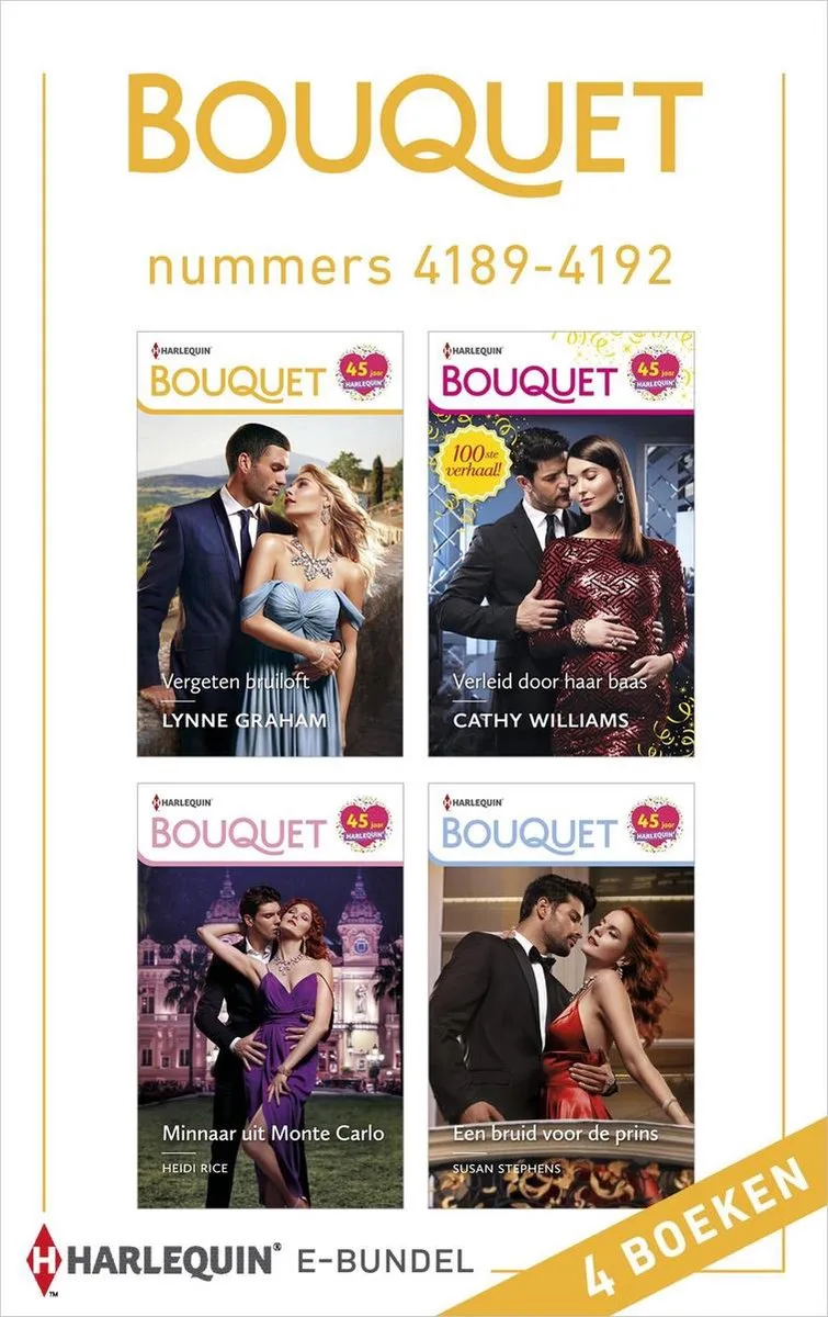 Bouquet e-bundel nummers 4189 - 4192 von Harlequin – Buchfoto
