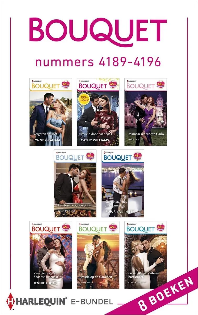 Bouquet e-bundel nummers 4189 - 4196 von Harlequin – Buchfoto