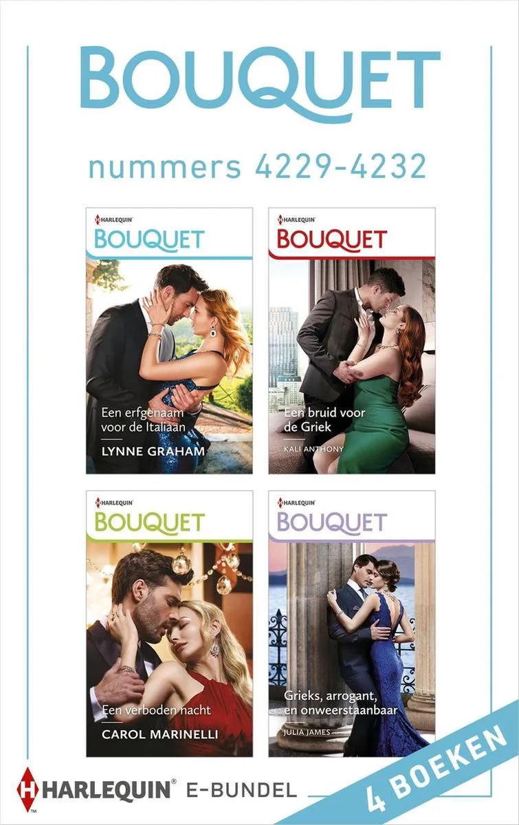 Bouquet e-bundel nummers 4229 - 4232 von Harlequin – Buchfoto