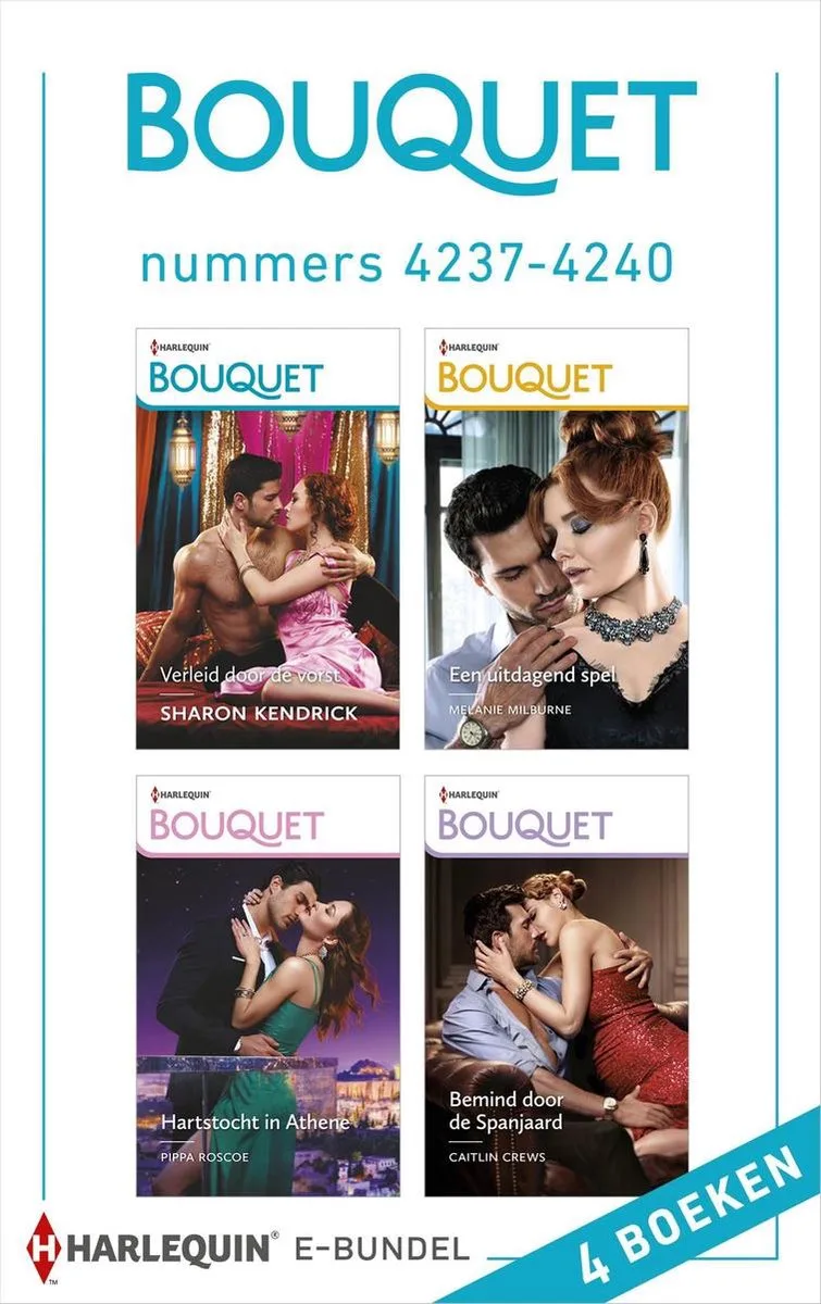 Bouquet e-bundel nummers 4237 - 4240 fra Harlequin – billede af bogen