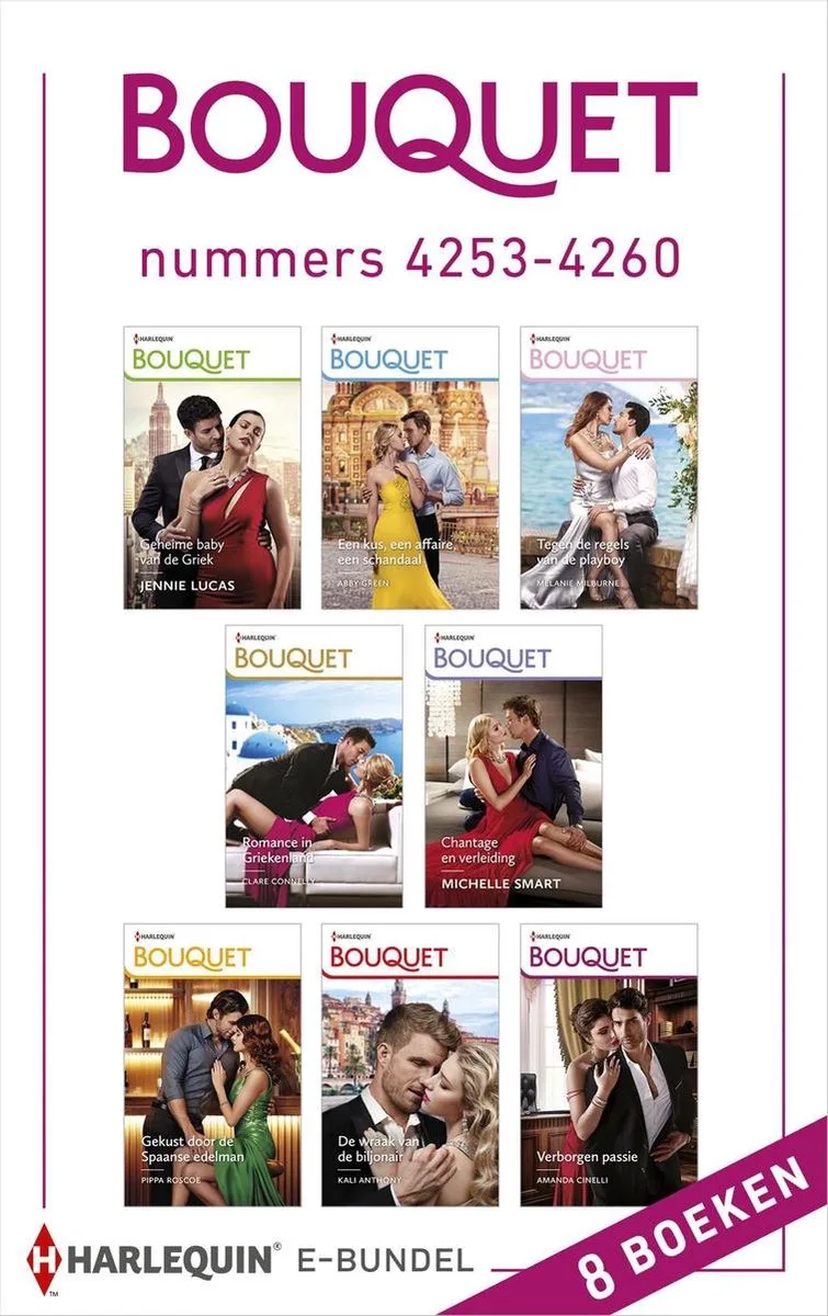 Bouquet e-bundel nummers 4253 - 4260 von Harlequin – Buchfoto