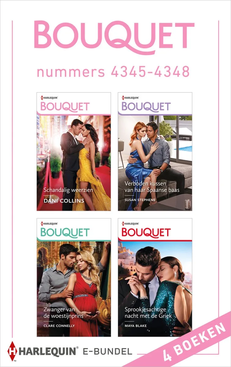 Bouquet e-bundel nummers 4345 - 4348 von Harlequin – Buchfoto