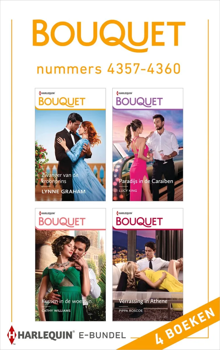 Bouquet e-bundel nummers 4357 - 4360 von Harlequin – Buchfoto