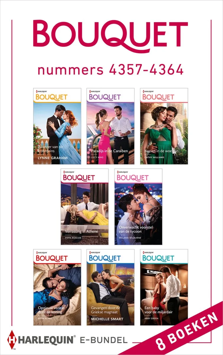 Bouquet e-bundel nummers 4357 - 4364 von Harlequin – Buchfoto