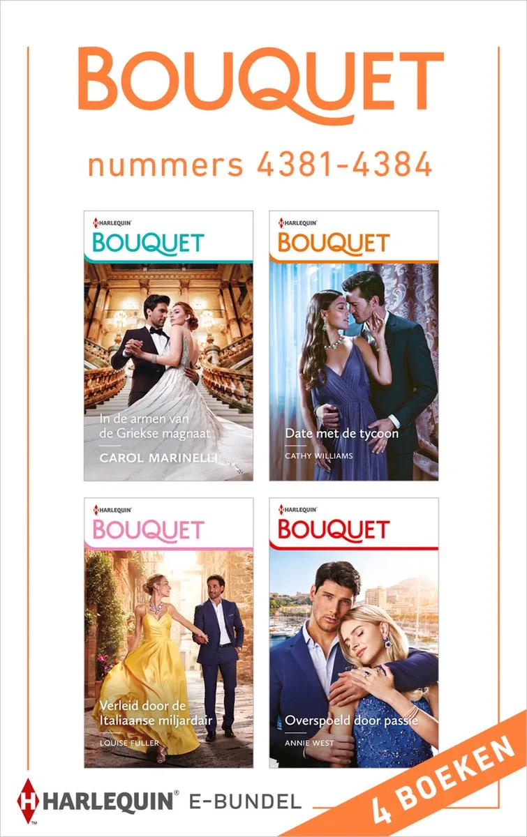 Bouquet e-bundel nummers 4381-4384 von Harlequin – Buchfoto
