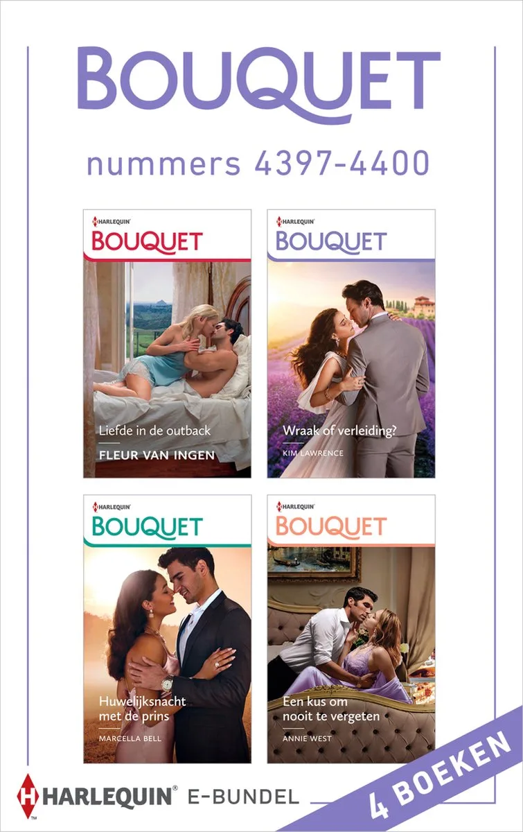 Bouquet e-bundel nummers 4397 - 4400 von Harlequin – Buchfoto