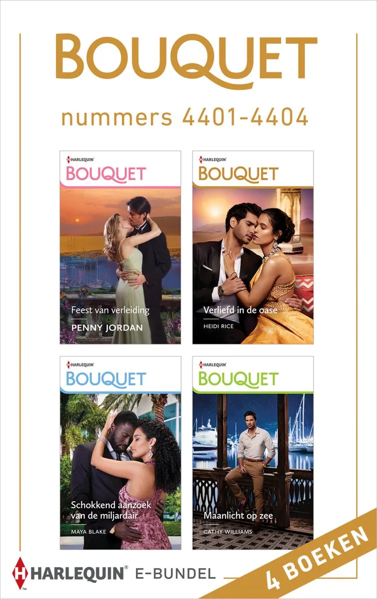 Bouquet e-bundel nummers 4401 - 4404 fra Harlequin – billede af bogen