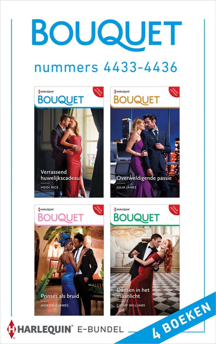 Bouquet e-bundel nummers 4433 - 4436 von Harlequin – Buchfoto