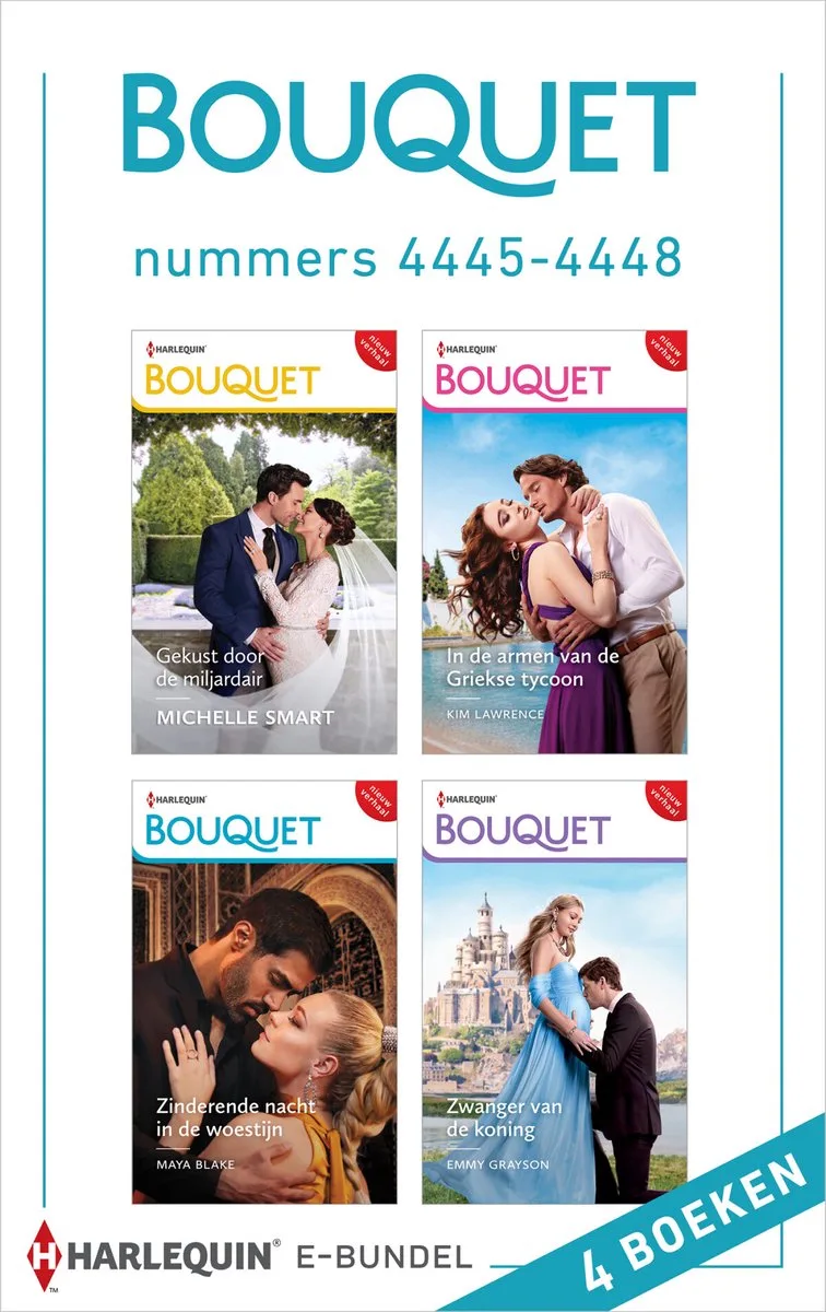 Bouquet e-bundel nummers 4445 - 4448 von Harlequin – Buchfoto