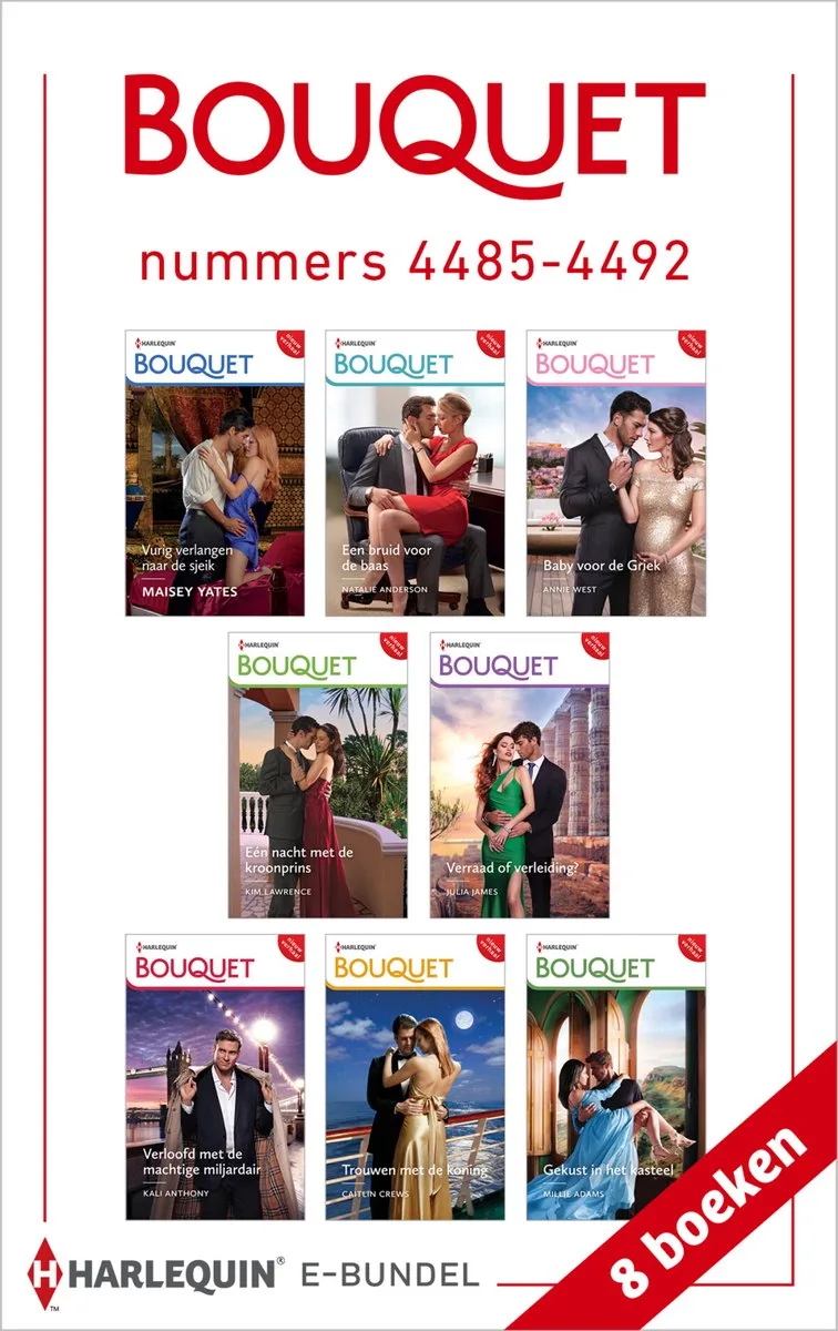 Bouquet e-bundel nummers 4485 - 4492 von Harlequin – Buchfoto