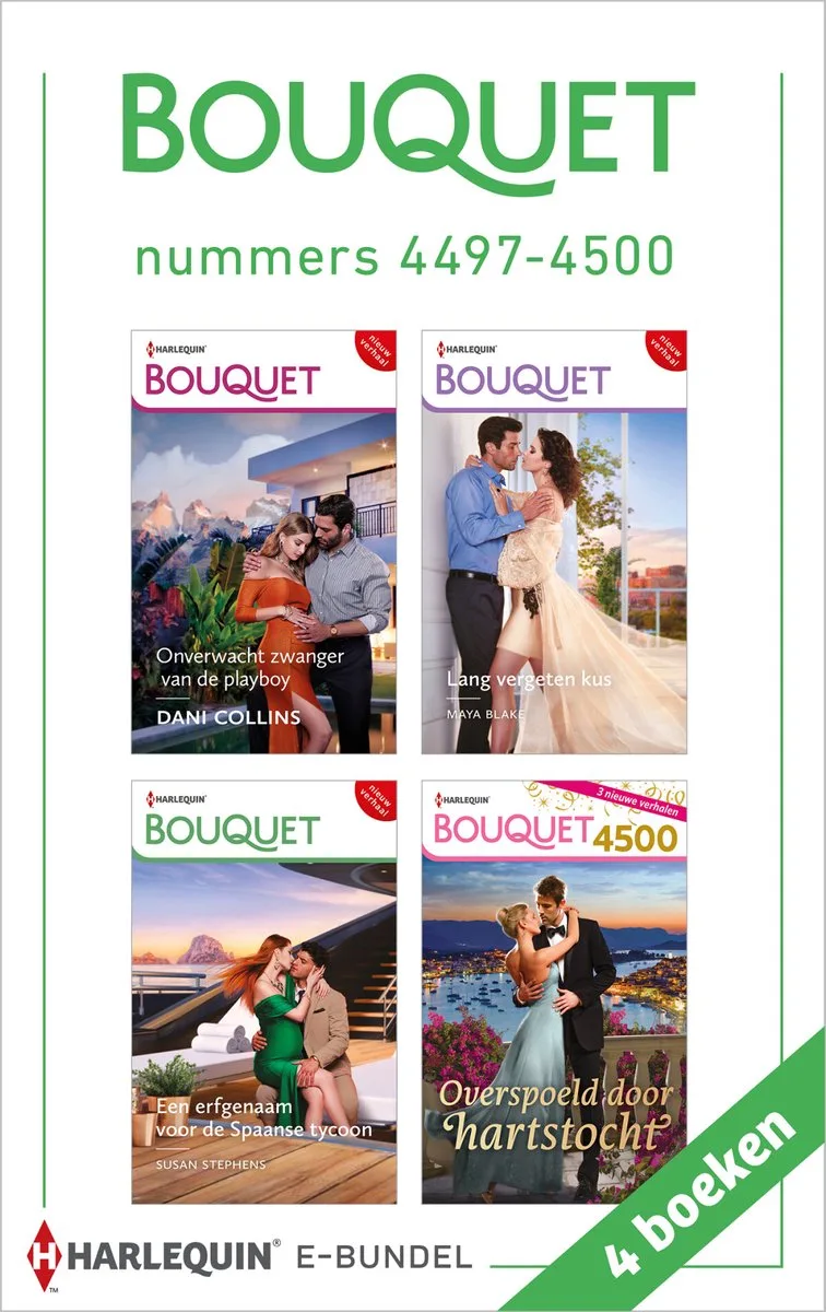 Bouquet e-bundel nummers 4497 - 4500 von Harlequin – Buchfoto