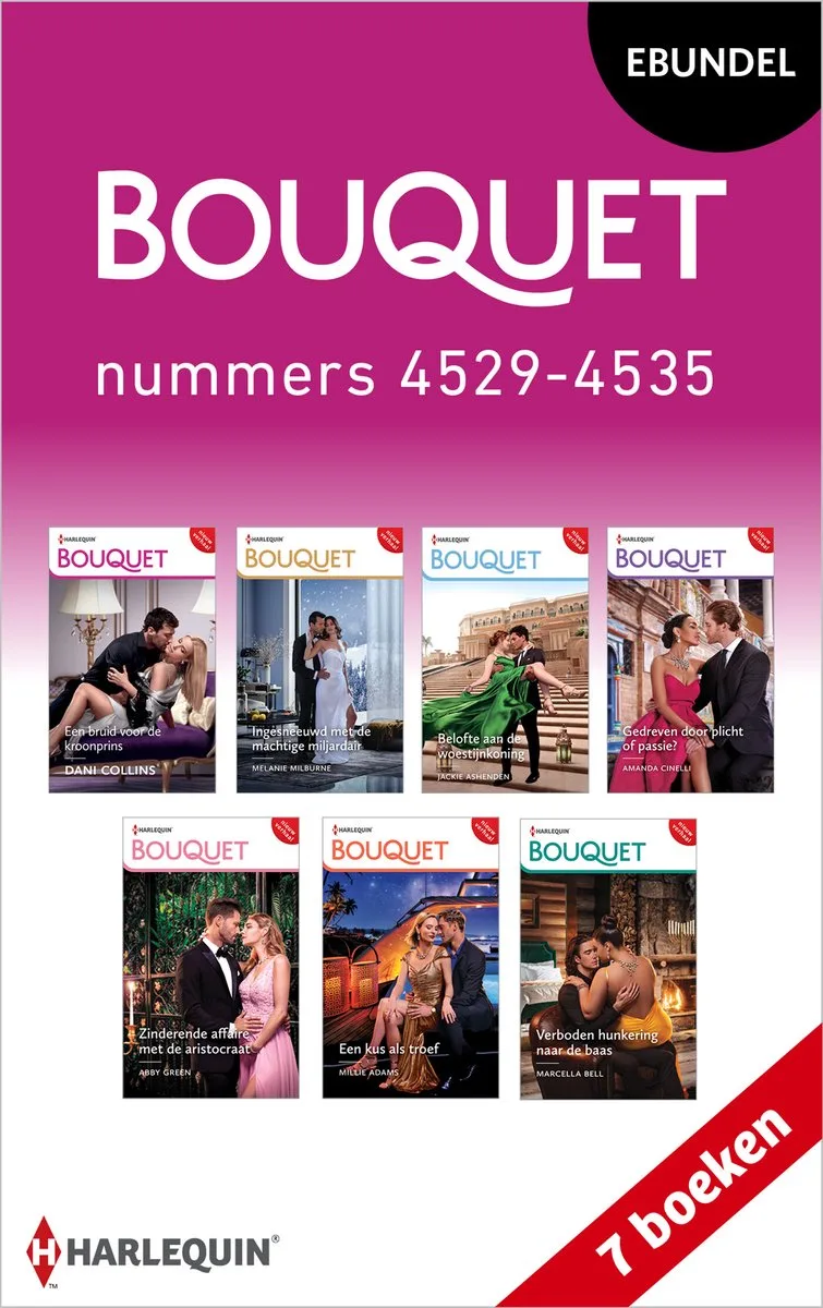 Bouquet e-bundel nummers 4529 - 4535 von Harlequin – Buchfoto