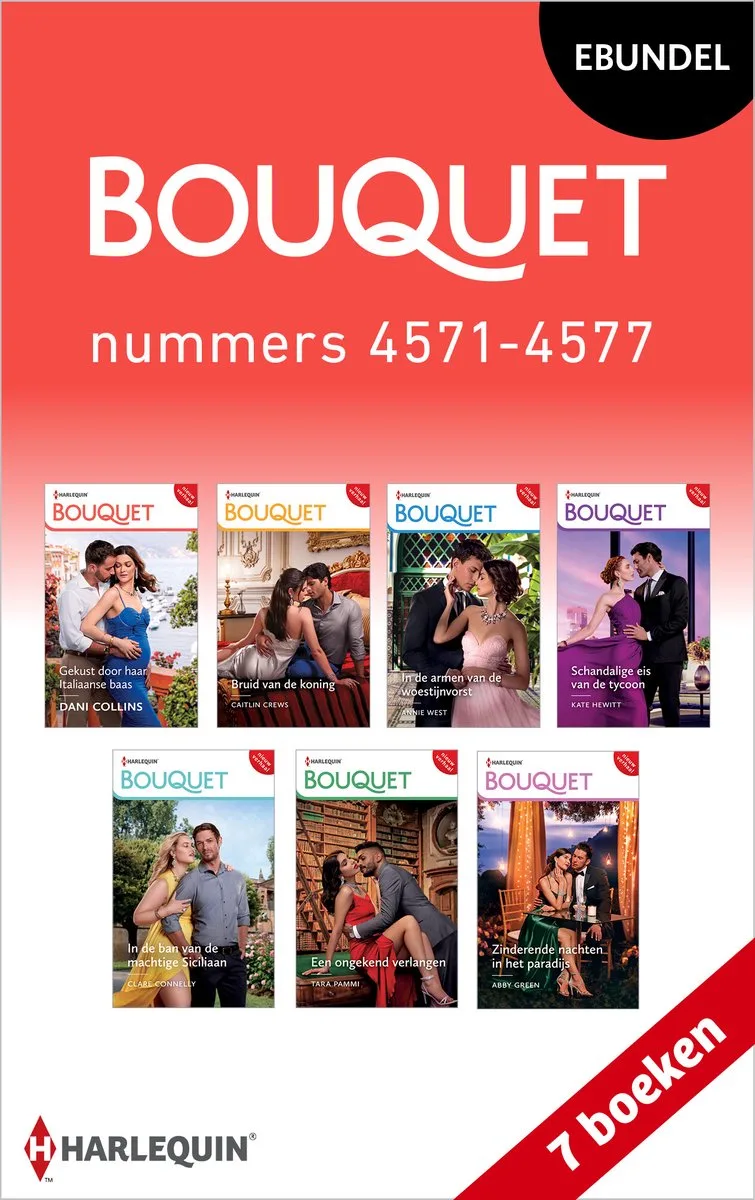 Bouquet e-bundel nummers 4571 - 4577 von Harlequin – Buchfoto