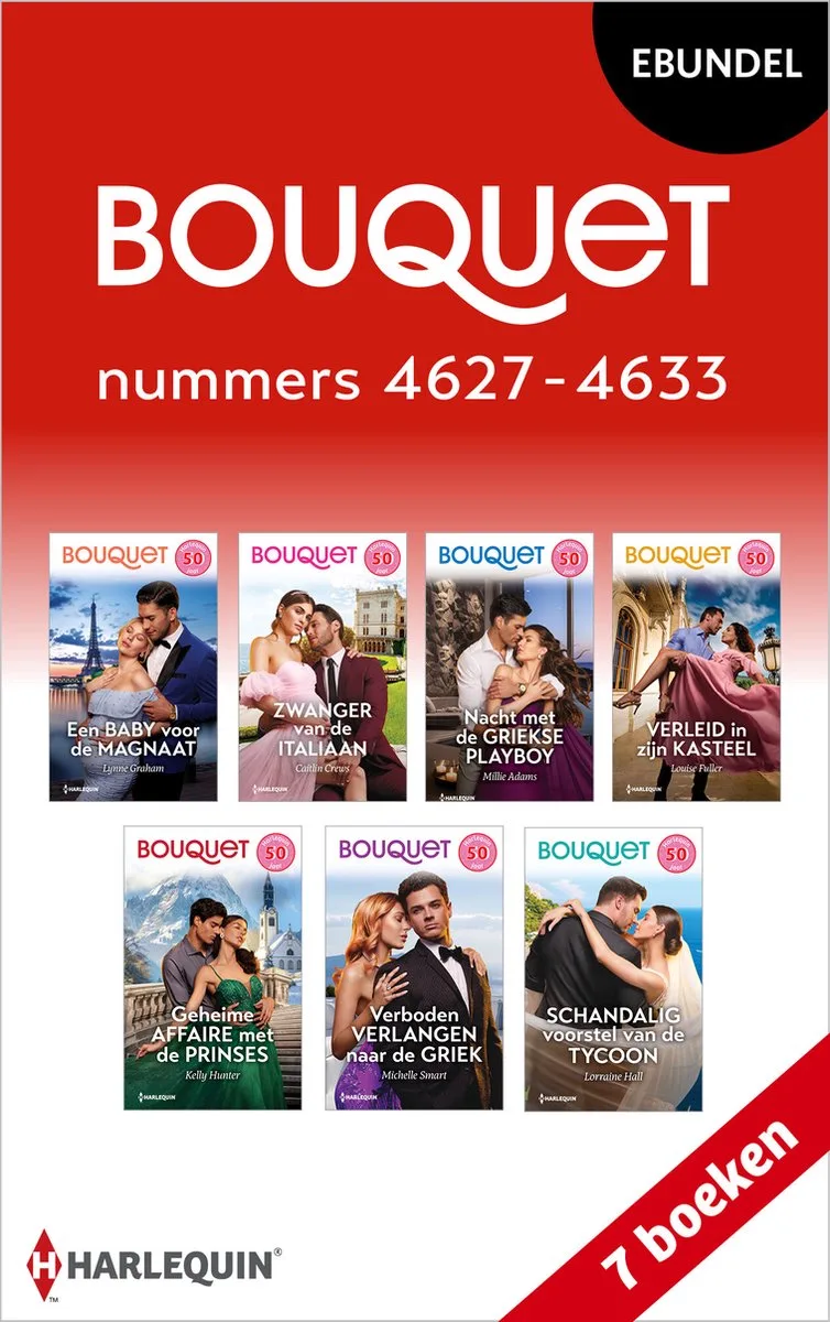 Bouquet e-bundel nummers 4627 - 4633 von Harlequin – Buchfoto