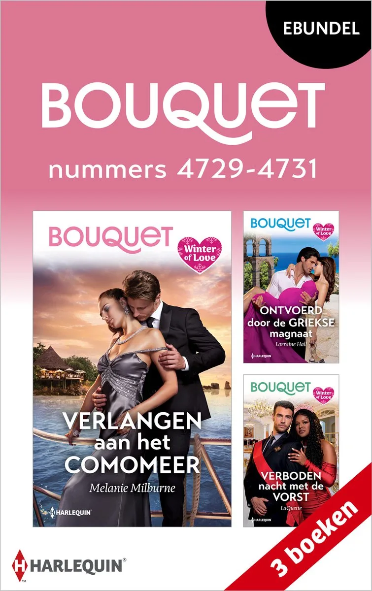 Bouquet e-bundel nummers 4729 - 4731 von Harlequin – Buchfoto