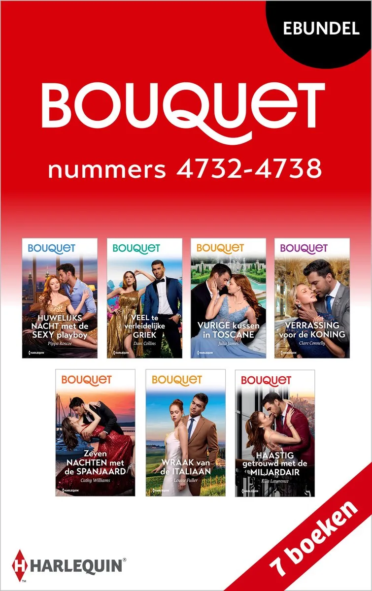 Bouquet e-bundel nummers 4732 - 4738 von Harlequin – Buchfoto