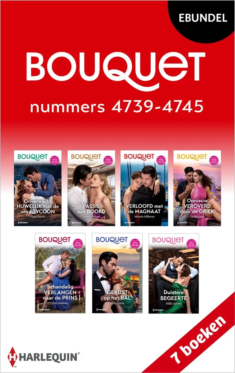 Bouquet e-bundel nummers 4739 - 4745 von Harlequin – Buchfoto