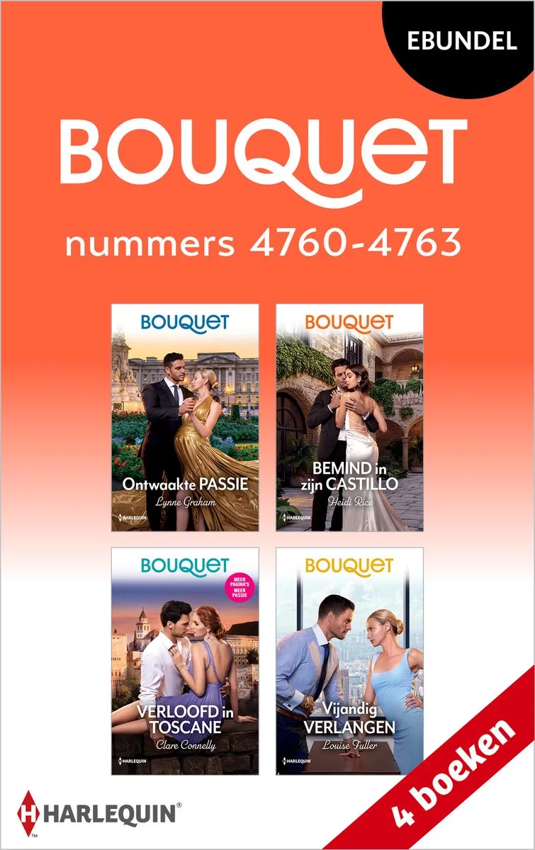 Bouquet e-bundel nummers 4760 - 4763 von Harlequin – Buchfoto