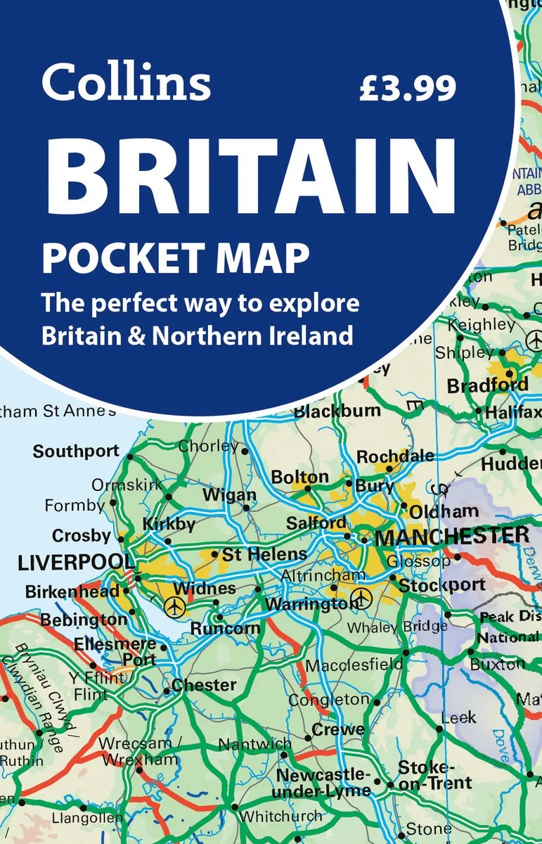Britain Pocket Map von HarperCollins – Buchfoto