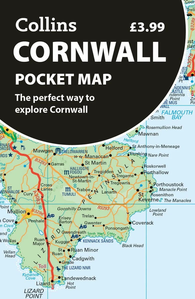 Cornwall Pocket Map von HarperCollins – Buchfoto