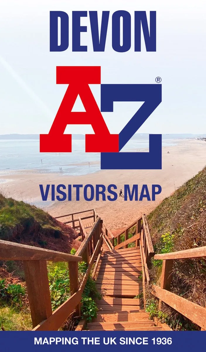 Devon A-Z Visitors Map fra HarperCollins – billede af bogen