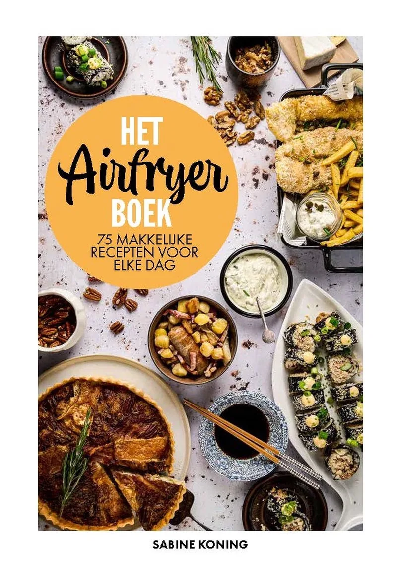 Het airfryerboek fra HarperCollins – billede af bogen
