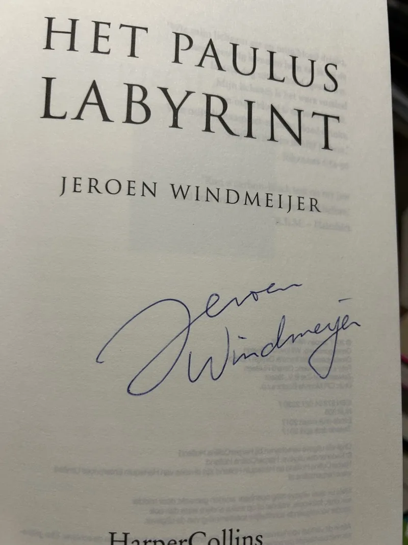 Het Pauluslabyrint van HarperCollins – boekfoto