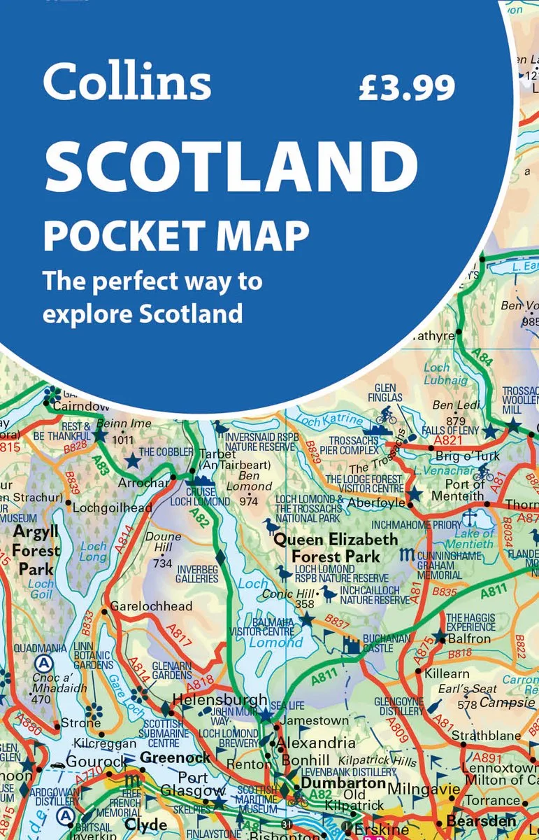 Scotland Pocket Map von HarperCollins – Buchfoto