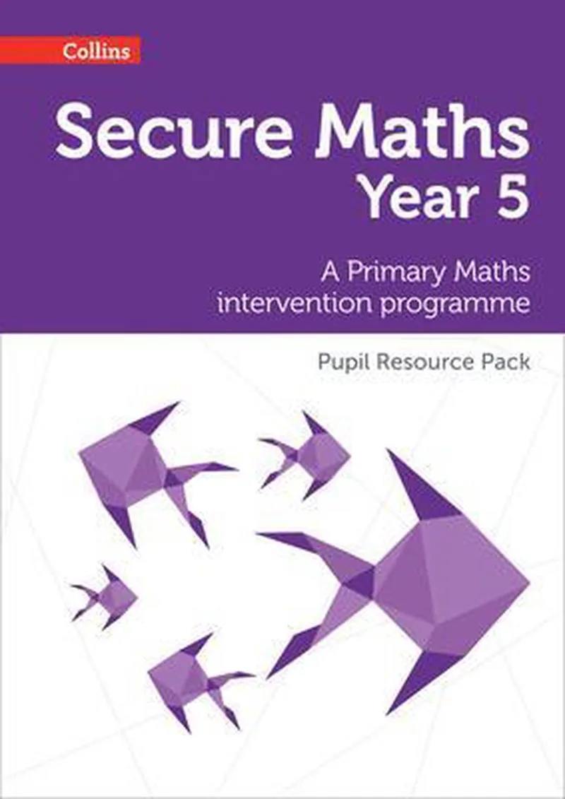 Secure Year 5 Maths Pupil Resource Pack A Primary Maths intervention programme Secure Maths fra HarperCollins – billede af bogen