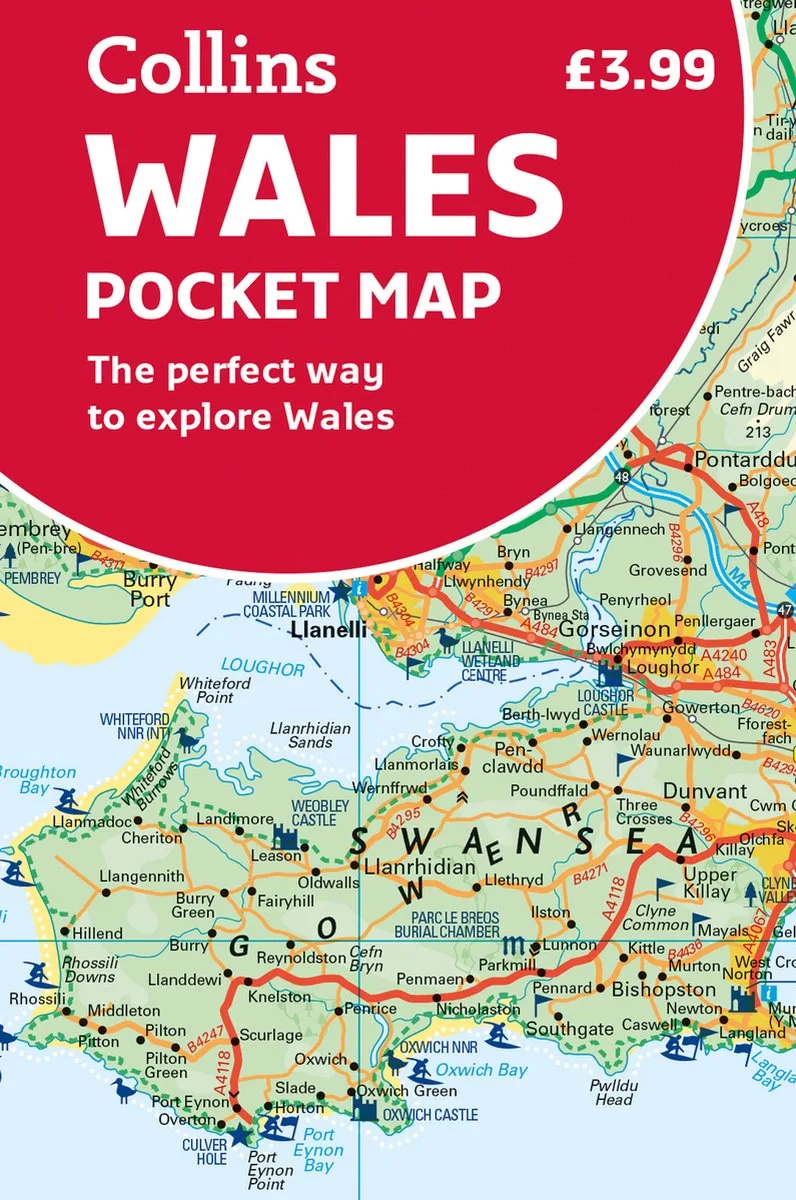 Wales Pocket Map by HarperCollins – book photo