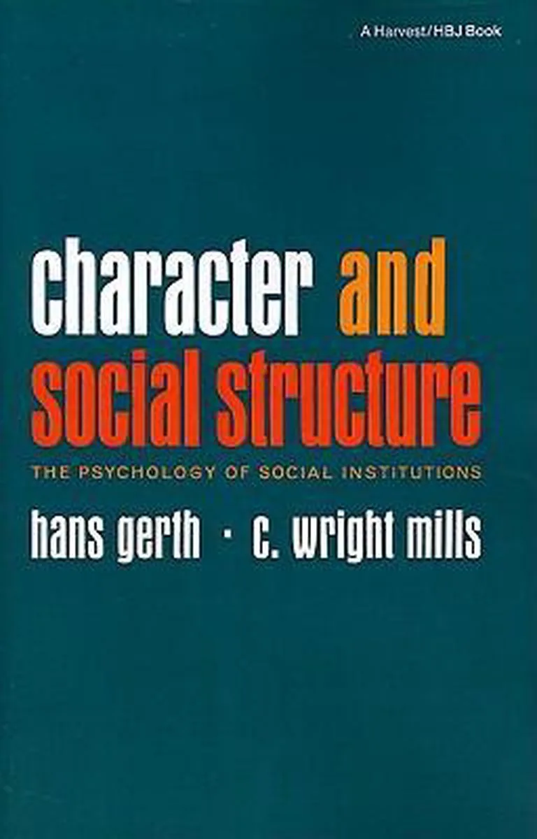 Character and Social Structure von HarperOne – Buchfoto