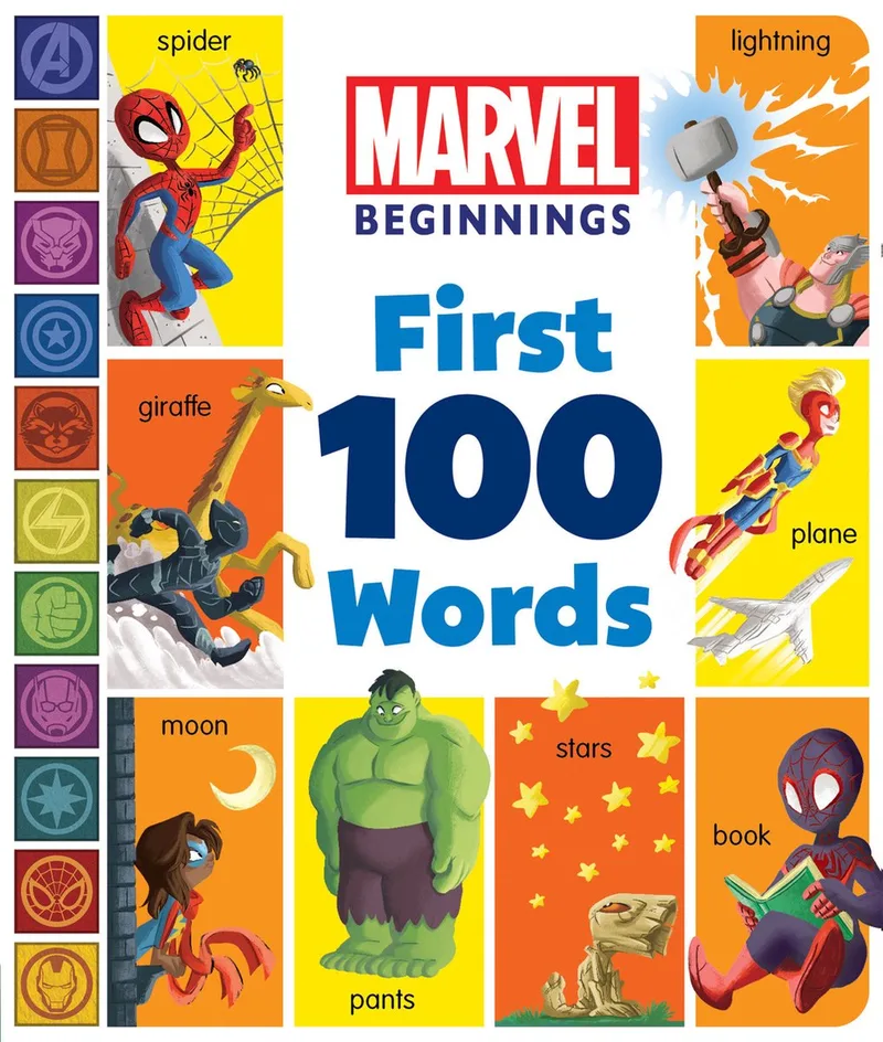 Marvel Beginnings- Marvel Beginnings: First 100 Words de Hyperion – photo du livre