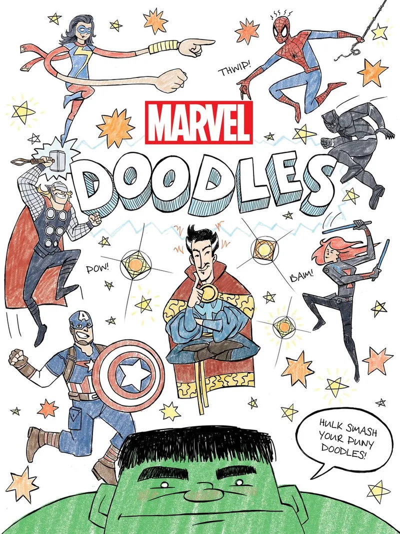 Marvel Doodles de Hyperion – photo du livre