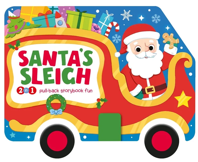 Pull-back Books- Santa's Sleigh von Igloo Books – Buchfoto