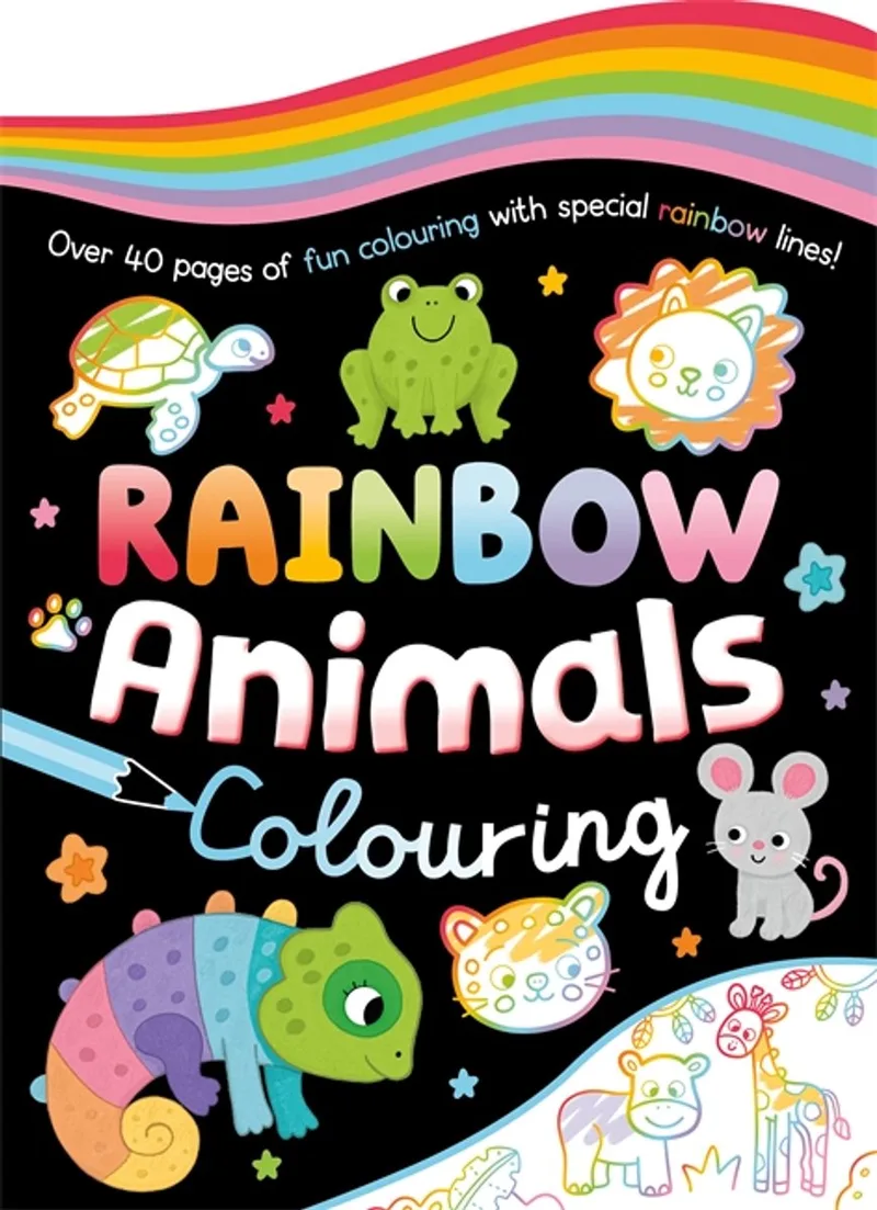 Rainbow Animals Colouring fra Igloo Books – billede af bogen