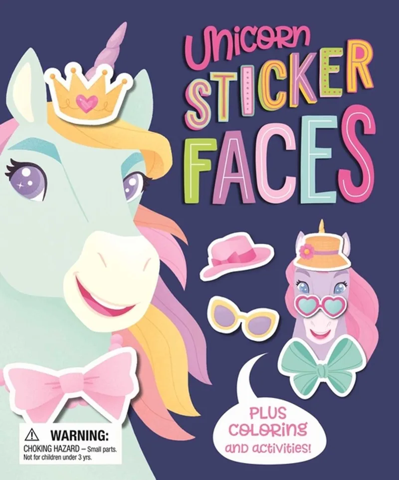 Unicorn Sticker Faces von Igloo Books – Buchfoto