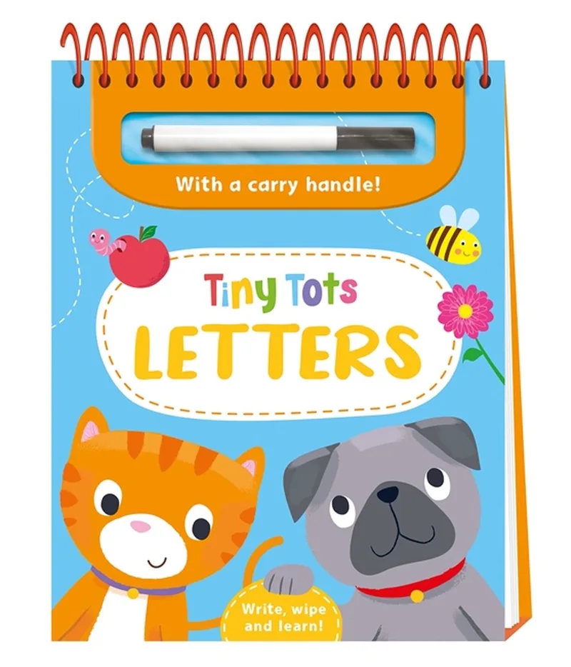 Write, wipe and learn- Tiny Tots Letters van Igloo Books – boekfoto