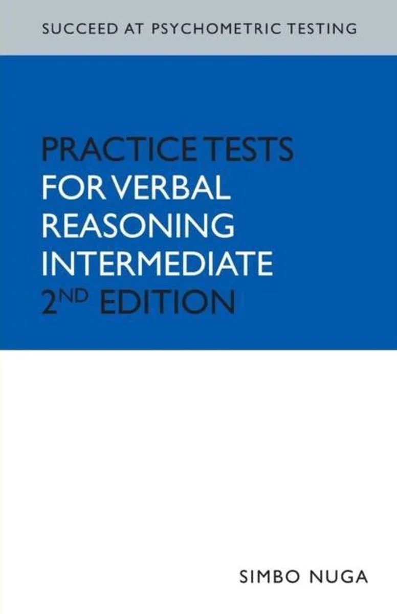 Practice Tests for Verbal Reasoning fra John Murray – billede af bogen