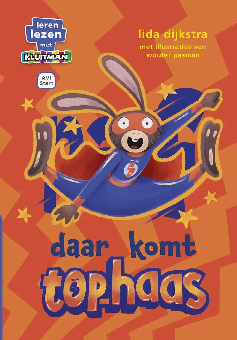 Leren lezen met Kluitman - daar komt top-haas! van Kluitman – boekfoto