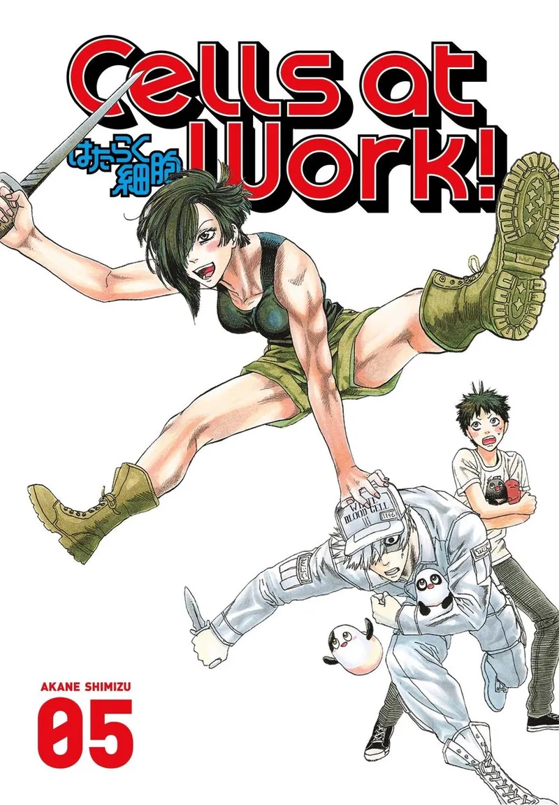 Cells at Work! 5 fra Kodansha Comics – billede af bogen
