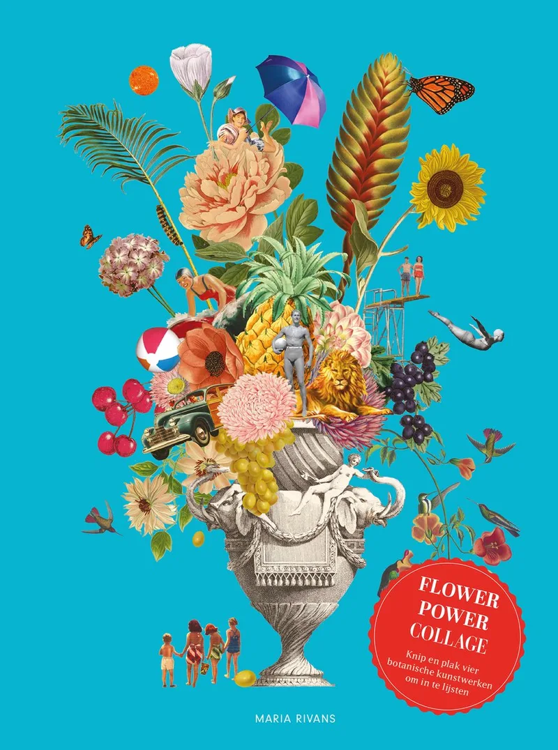 Flower power collage fra KOSMOS – billede af bogen