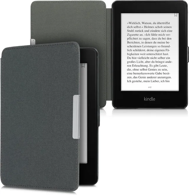Hoesje geschikt voor Amazon Kindle Paperwhite (2012-2017) - Nylon eReader case geschikt voor Amazon Kindle Paperwhite (2012-2017)