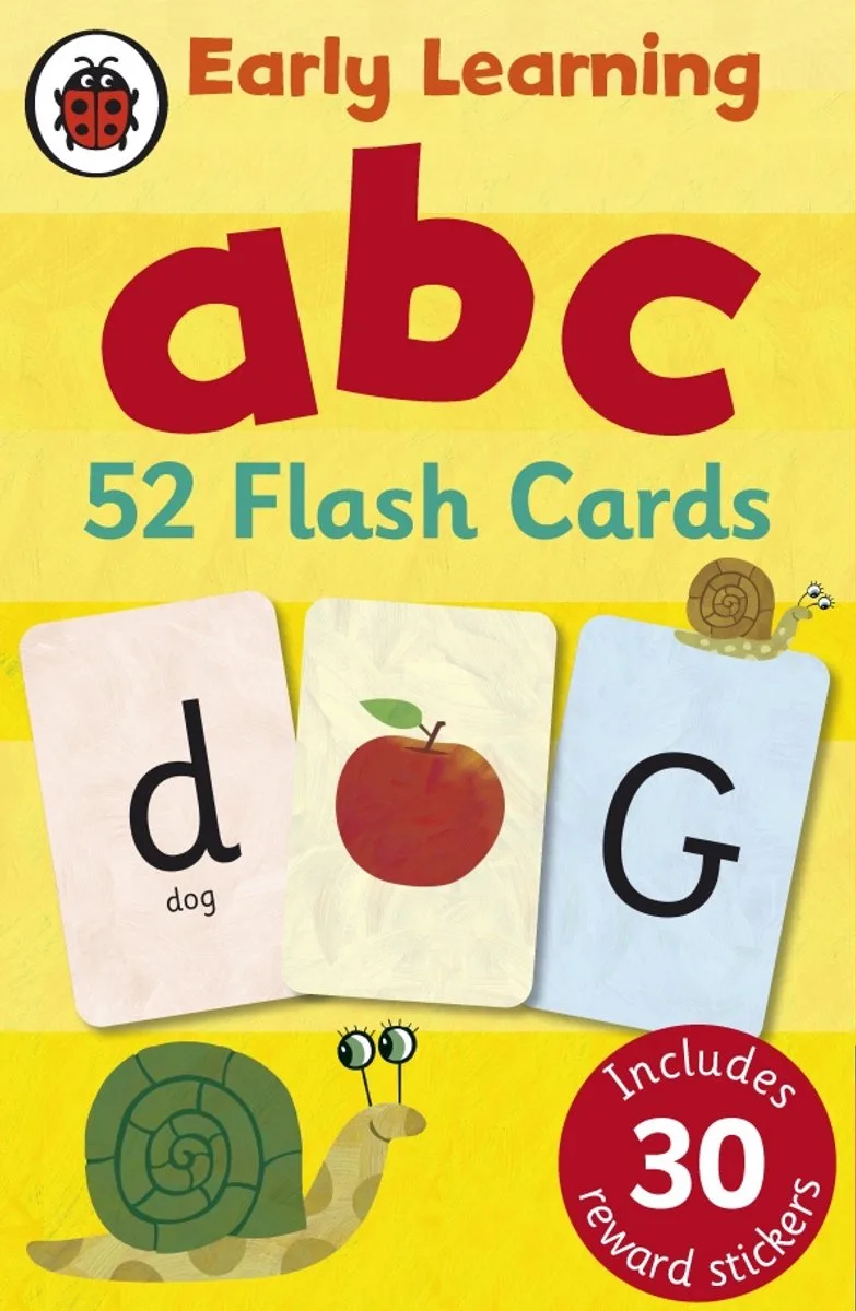 Early Learning ABC Flashcards fra Ladybird – billede af bogen