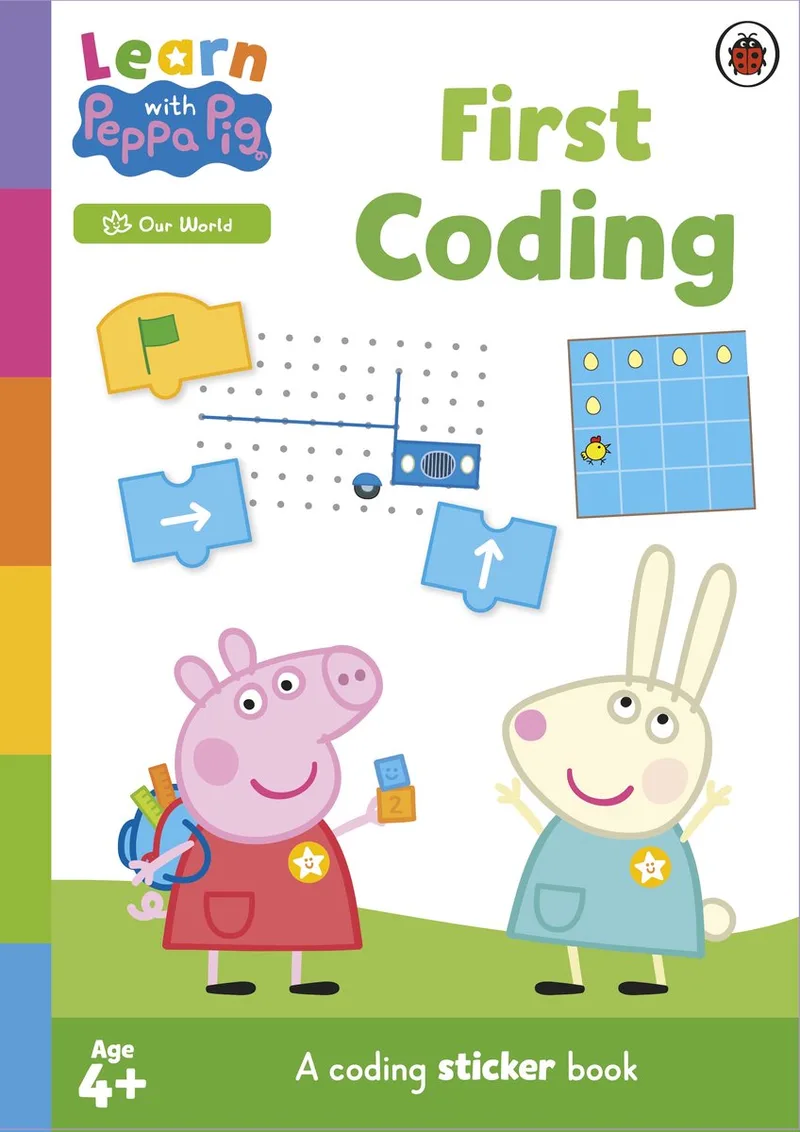 Learn with Peppa- Learn with Peppa: First Coding sticker activity book fra Ladybird – billede af bogen