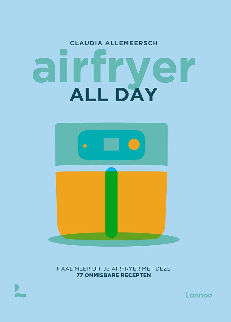 Airfryer all day fra Lannoo – billede af bogen