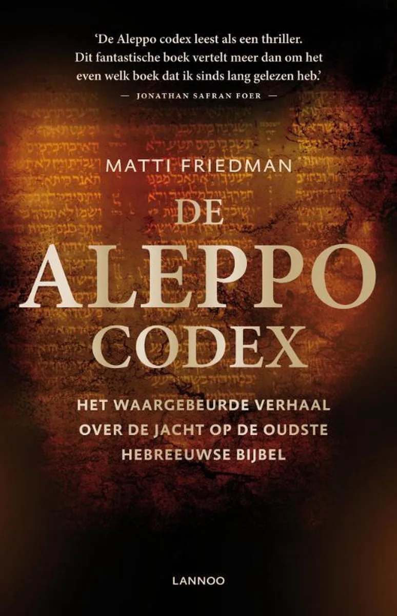 De Aleppo Codex de Lannoo – photo du livre