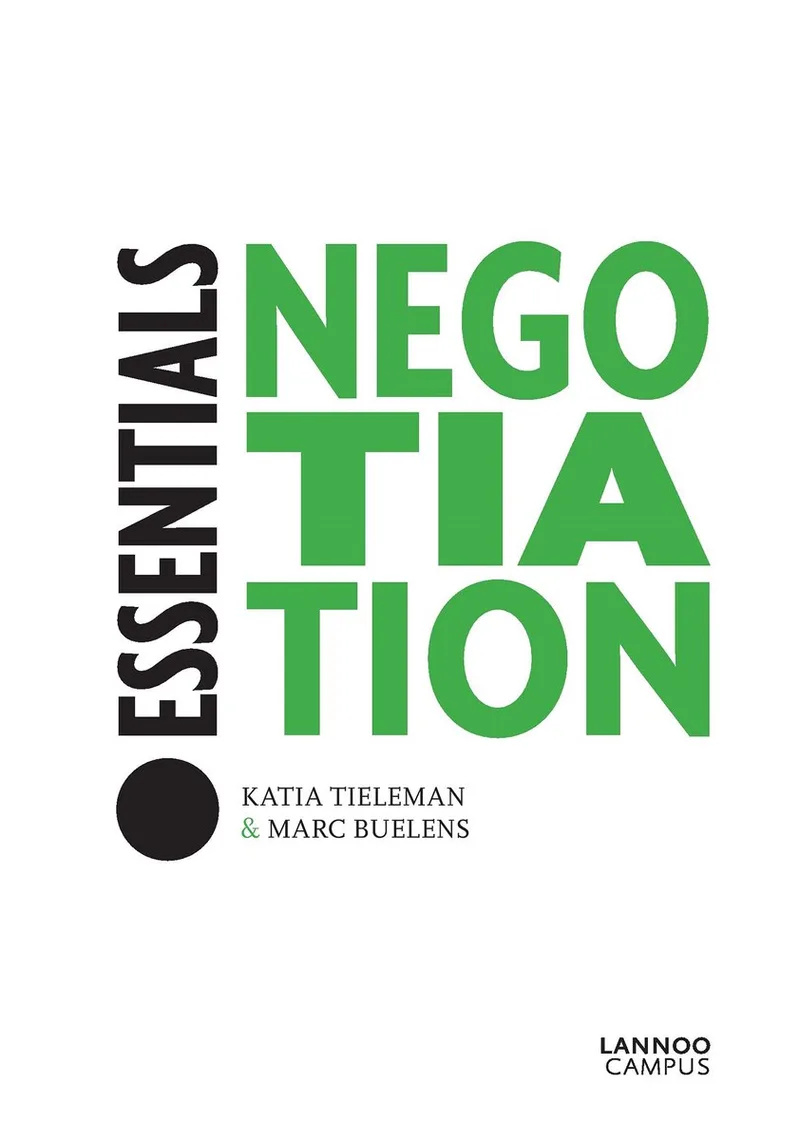 Essentials - Negotiation von Lannoo – Buchfoto