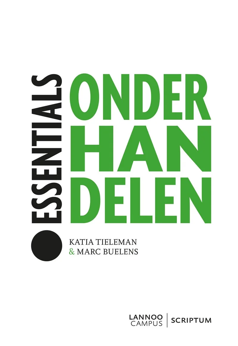 Essentials - Onderhandelen von Lannoo – Buchfoto