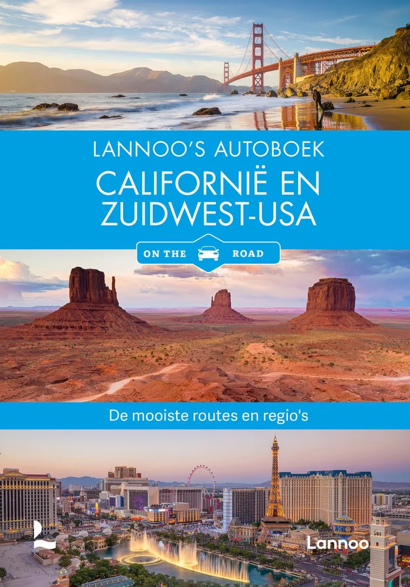 Lannoo's autoboek - Californië en Zuidwest USA on the road de Lannoo – photo du livre